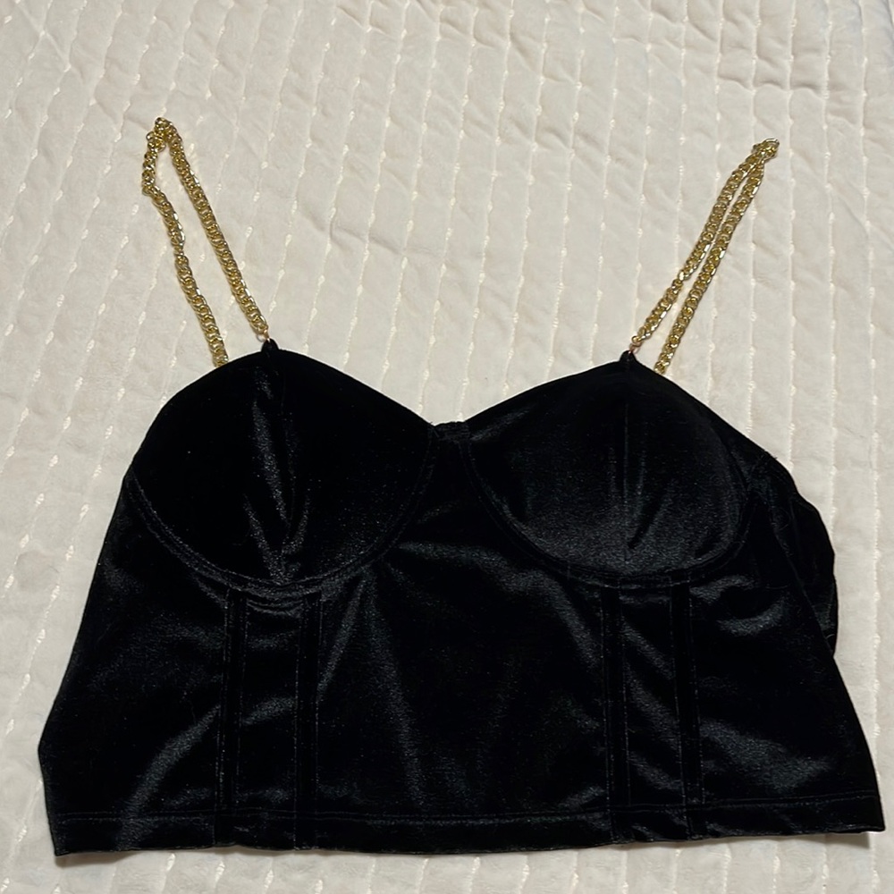 2XL Black Bustier Top (017)
